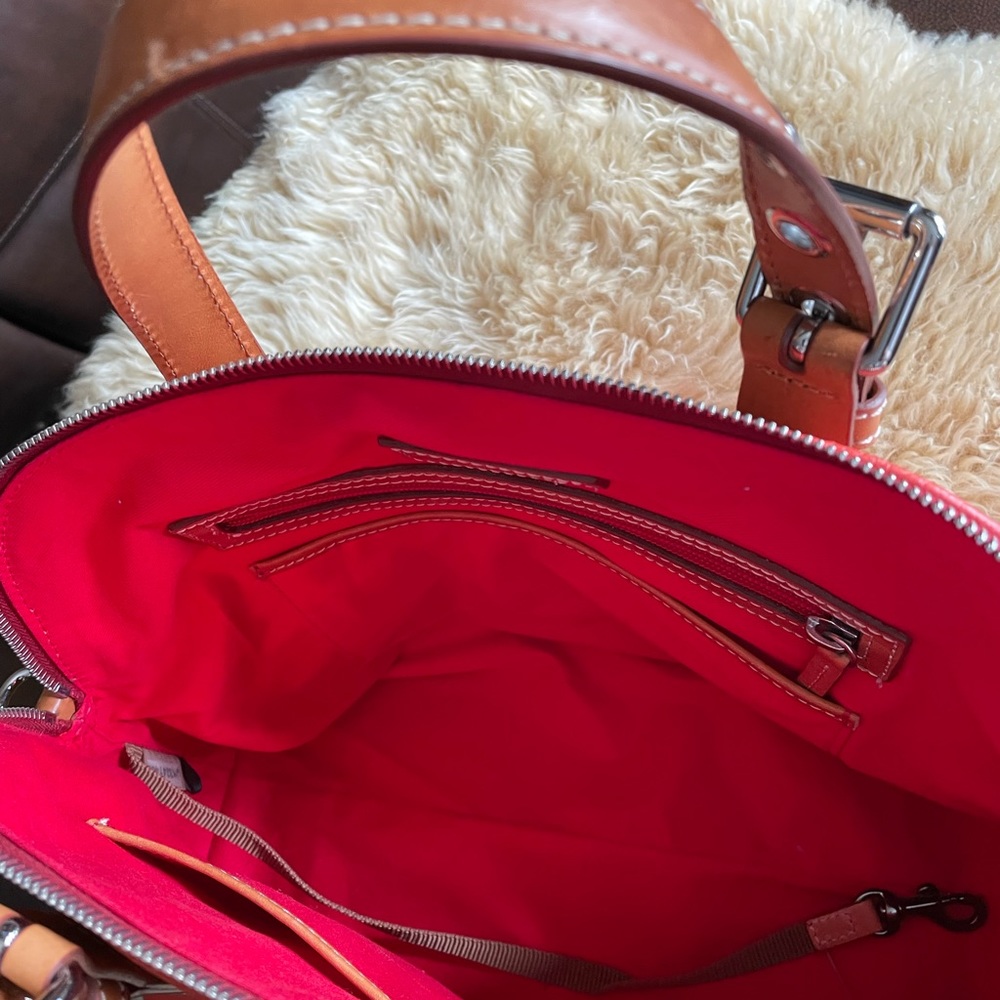 Dooney & Burke Pebbled Leather Dome Satchel - Picture 3 of 6